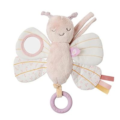 Nattou Mariposa de Juguete Activa, De poliéster, con Varias Actividades, Aprox. 30 cm, Alice y Pomme, Rosa