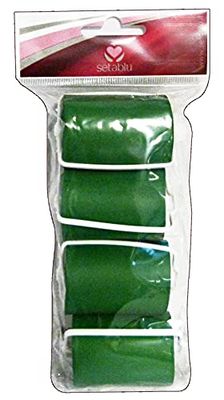 Setablu Set de 24 bigoudis Cheveux Latex 16984 x 4 pièces Vertes Produits pour Cheveux, Multicolore, Unique