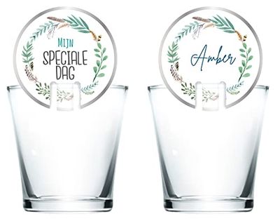Folat 66954 'Mijn Speciale Dag' Glass Marker Pack of 10 Multicoloured