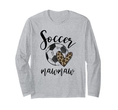 Fútbol Mawmaw Leopard Divertido Fútbol Manga Larga