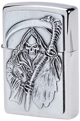 Zippo Aansteker 2000856 Reapers Curse Embleem benzine-aansteker, messing