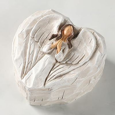 Hodao Angel figurines Angel gift Sculpted Hand-Painted Keepsake Box