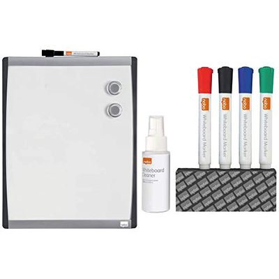 Nobo Lavagna Cancellabile A Secco 355 X 280, 1903779 & Kit Per Lavagne Bianche 1903798