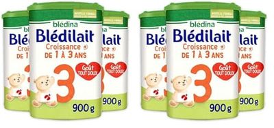 Blédina Blédilait Croissance 3+ Lait en Poudre pour Bébé, 3 x 900g (Lot de 2)