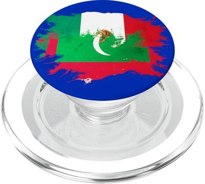 Bandera mexicana y maldiva PopSockets PopGrip para MagSafe