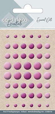 Card Deco Essentials - Emaille Dots Roze 3 Pack