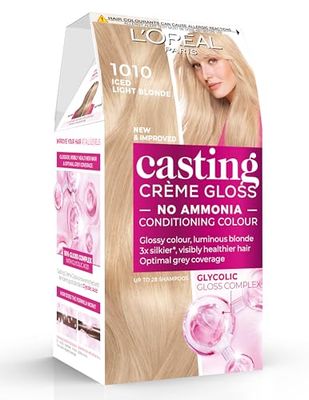 L'Oréal Paris Casting Crème Gloss, Semi-Permanent Hair Dye, Radiant & Natural Colour, Shade: Iced Light Blonde 1010