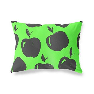 BonaMaison Neon Verde-Fumi Fodera per Cuscino Cotone e Copricuscini Federa per Divano Casa Soggiorno Camera da Letto Decorazione Interni ed Esterni, 35x50 Cm - Progettata e Prodotta in Turchia