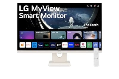 LG 27U511SA-W - Monitor MyView 27", Panel IPS, (1920 x 1080), 100Hz, 5ms (GtG), WebOS 23, sRGB 99%, Ajuste en Inclinación (Eje Horizontal), Blanco