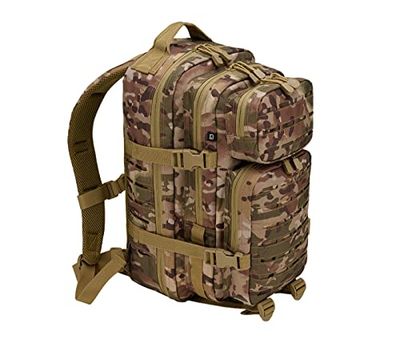 Brandit Unisex US Cooper Lasercut Medium Backpack tas, Tactical Camo, Tactical Camo, Eén Maat