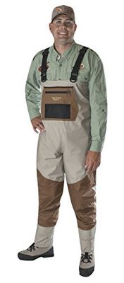 CADDIS Fishing Vadeadores Transpirables de Lujo para Hombre, Talla XXL, Unisex Adulto, Bronceado/Cobre, 56
