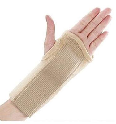 Muñequera elástica con férula palmar derecha T-XL 5308