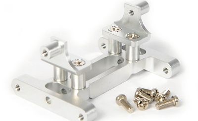 Carson 500530902 - Gancio per rimorchio in Alluminio 1:14, 3 Assi/Hi-(1), per Tuning, modellismo, Accessori