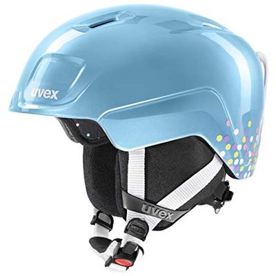 uvex heyya - skidhjälm för barn - individuell storleksanpassning - optimerad ventilation - blue confetti - 51-55 cm