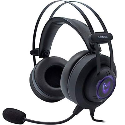 Oversteel - Auriculares gaming MERCURY con micrófono, RGB y sonido estéreo