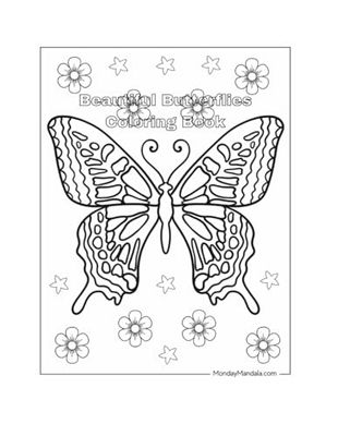 Beautiful Butterflies Coloring Book: KIds Beautiful Butterflies Coloring book