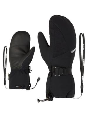 Ziener Lanic - Muffolo da Sci per Bambini, Impermeabile, Traspirante, Nero, 6,5