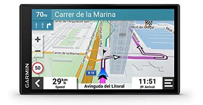 Garmin DriveSmart 66,GPS Sat Nav, 6" Display, Map Updates for UK, Ire and Full Europe, Digital Traffic ,Bluetooth Hands-free Calling,Voice Commands/Smart Features,