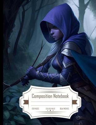 Composition Notebook College Ruled: A Lone Drow Ranger Hero, Ideal for Writing, Size 8.5x11 Inches, 120 Pages