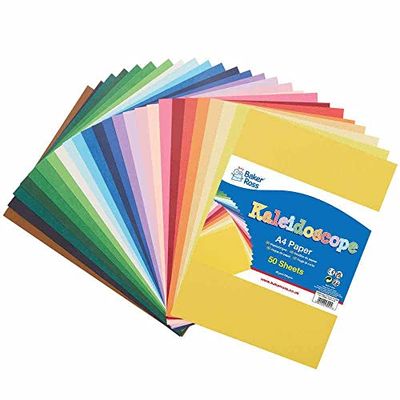 Baker Ross A4 Kalejdoskop av Färger Hantverk Papper 50-Ark