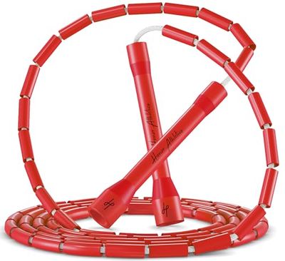 Honor Athletics 2.0 Kralen Springtouw - Verstelbaar met Onbreekbare Handvatten & Onbreekbare Kralen voor Verbeterde Fitnesstraining