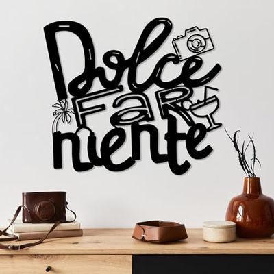 Accesorio de pared de metal decorativo negro elegante, 56 x 51 cm, 100% metal, 1,5 mm de grosor, perfecto para la decoración del hogar moderna y la exhibición de arte