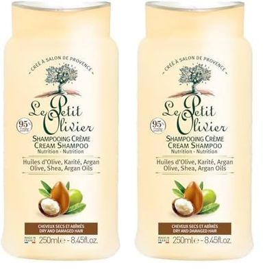 Nourishing Shampoo Creme by Le Petit Olivier for Men - 8.4 oz Shampoo, 250.00 ml (Lot de 2)
