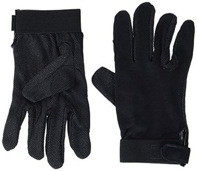 HKM Reithandschuhe, Guanti da Equitazione. Unisex Adulto, 9100 Nero, XXL