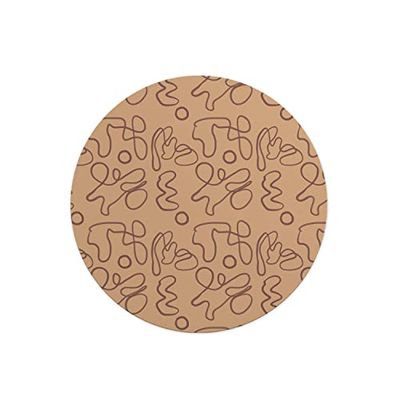 Questo Casa, Ronde digitaal bedrukte muismat, antislip onderkant, voor kantoor en thuis, diameter: 22 cm