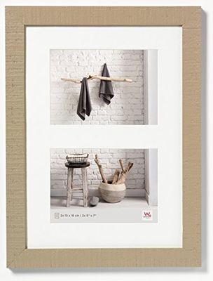 Walther Design -Walther, Home, Moldura multifoto de madeira para 2 fotos, HO218C, 29,8 x 39,9 cm, castanho