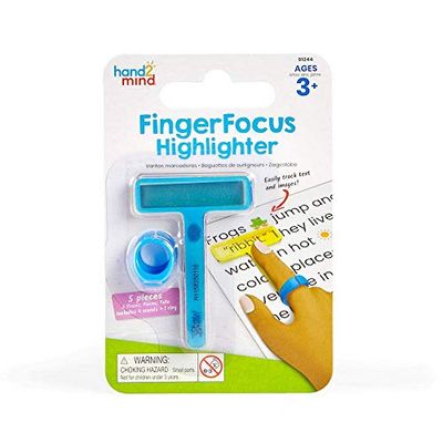 Learning Resources FingerFocus Highlighter Individual Blister Pack, Yellow