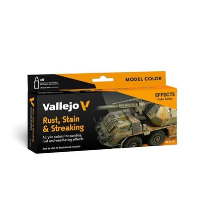 Acrylicos Vallejo "Rouille, les taches et traces" modèle Couleur Lot