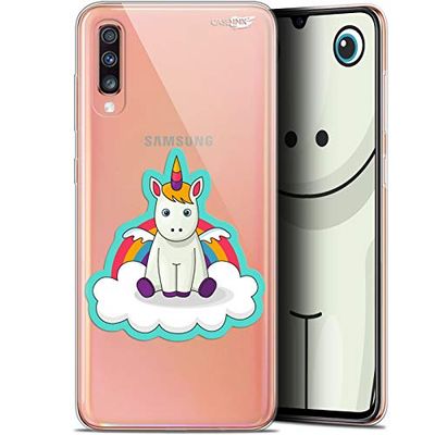 Caseink Fodral för Samsung Galaxy A70 (6.7) Gel HD [ ny kollektion - mjuk - stötskyddad - tryckt i Frankrike] enhörning baby