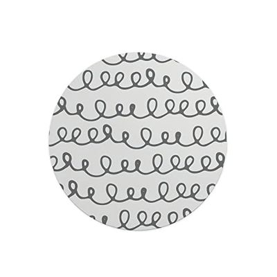 Questo Casa, Round Digital Printed Mouse Pad, Non-Slip Base, for Office and Home, Diameter:22cm