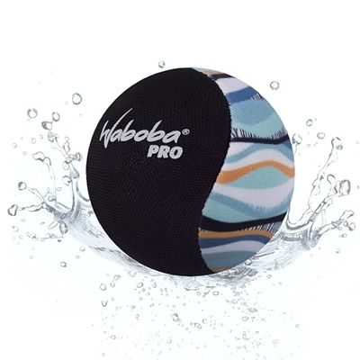 Waboba Pro Water Bouncing Ball - Water-Proof Beach Toys, Pool Games for Kids & Adults, Outdoor Fun - Abstract Art (5.6cm), Wavey Stripes