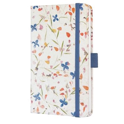 SIGEL J5306 Jolie Weekly Planner 2025, Design Bloom Violet, 9,5 x 15 cm, hardcover, 174 Pages, Beige, Violet
