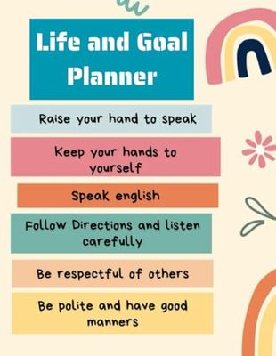 Life and Goal Planner: Weekly and Monthly Habit Tracker - Goal Setting - Daily Habit Tracker Journal