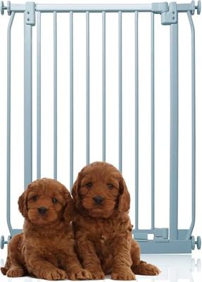 Bettacare Extra Tall Elite Dog Gate, 71cm - 80cm, Matt Grey, Extra Tall 100cm in Height, Pressure Fit Pet Gate for Dog and Puppy, Pet and Dog Barrier, Easy Installation