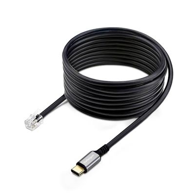 StarTech.com Adaptador USB-C a RJ9 para Auriculares con Micrófono - USB Tipo C a RJ9 para Teléfono