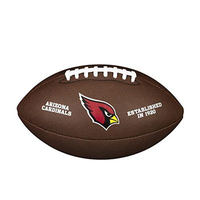 Wilson NFL Team Logo, Ball Unisex-Adult, Brown, Official