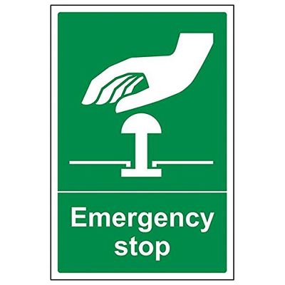 VSafety 23005AU-S Panneau de signalisation d'urgence en portrait, 200 mm x 300 mm (lot de 3)