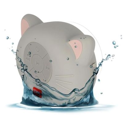 Legami - Mains Libres et Haut-Parleur sans Fil résistant à l'eau, thème Kitty, Mains Libres sans Fil, Compatible avec Tous Les appareils avec Technologie sans Fil, câble USB Inclus, 9 x 8,5 x 5 m
