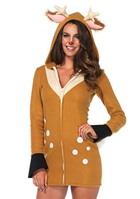 Leg Avenue 85587 Cozy Fawn Adult Costumes, Womens, Brown, Khaki, L