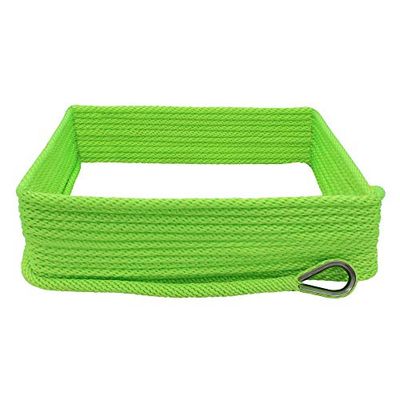 Extreme Max Ligne d'ancrage MFP tressée BoatTector 3006.2657 avec cosse, 0,95 cm x 300,3 m, Vert Fluo