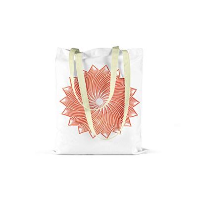 Bonamaison Printed Tote Bag, Reusable Grocery Bag, Shopping Bag, Machine Washable, Foldable, Canvas Cloth Bag with Handles, Size: 34x40 Cm