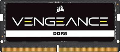 CORSAIR Vengeance SODIMM DDR5 RAM 48GB (1x48GB) 5600MHz CL48-48-48-90 1.1V Intel XMP 3.0 Laptop Memory – Black (CMSX48GX5M1A5600C48)