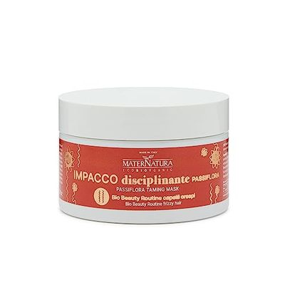 Maternatura, Masque Discipline pour Cheveux Frisés à la Passiflore, Réparation, Force et Brillance pour une Chevelure Parfaite, Routine Beauté Bio pour Cheveux Frisés, Made in Italy - 100 ml