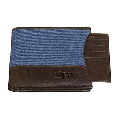 Zippo Heren Leather Wallet 0, One Size, Leer, One size