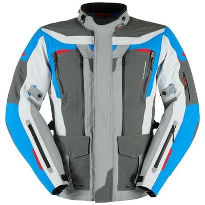 Furygan Men's Voyager 3C motorcykeljacka, blå antracitgrå, XL