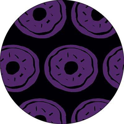Bonateks, Round Digital Printed Mouse Pad, Non-Slip Base, for Office and Home, Diameter:22cm